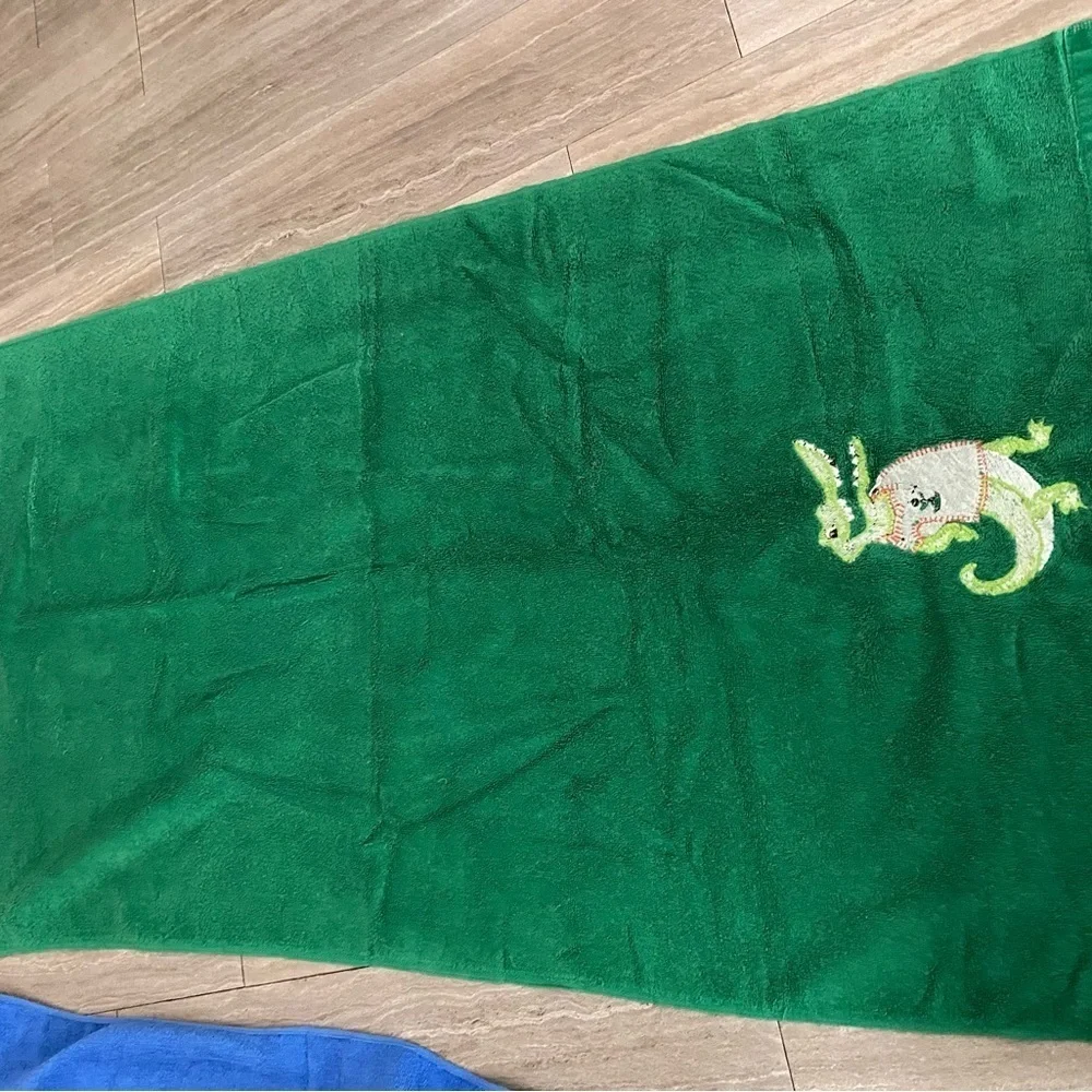 Vintage Set 2 UF Florida Gators Embroidered Towel Bath Beach Green Blue NCAA